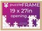 Natural Wood Puzzle Frame Kit with Glue Sheets, Backing, UV Acrylic - Available in 20 Popular Sizes